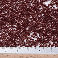 MIYUKIラウンドロカイユビーズ  日本製シードビーズ  （rr2410)透明ダークトパーズ  11/0  2x1.3mm  穴：0.8mm  約1100PCS /ボトル  10 G /ボトル&nbsp;SEED-JP0008-RR2410