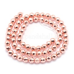 Electroplate Non-magnetic Synthetic Hematite Beads Strands&nbsp;G-L485-03A-RG