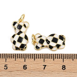 Brass Enamel Pendants&nbsp;KK-L240-18G