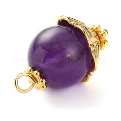 Natural Garnet & Carnelian & Rose Quartz & Amethyst & Tiger Eye Beads Pendants&nbsp;PALLOY-JF00579