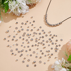 864Pcs 24 Styles Tibetan Style Alloy Spacer Beads&nbsp;TIBEB-ME0001-06
