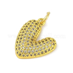 Brass Micro Pave Cubic Zirconia Pendants&nbsp;KK-B114-03G