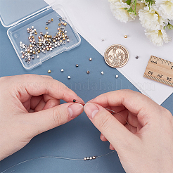 150個5色真鍮スペーサービーズ  多面カット  ポリゴン  ミックスカラー  2.5x2.5x2.5mm  穴：1.2mm  30個/カラー&nbsp;KK-AR0004-52