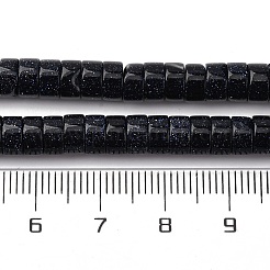 Synthetic Blue Goldstone Beads Strands&nbsp;G-Z006-C51