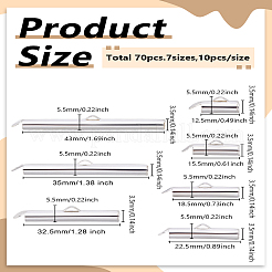 70pcs 7 styles Iron Pendants&nbsp;IFIN-LP0001-08