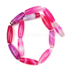 Natural Striped Agate/Banded Agate Beads Strands&nbsp;G-S280-10C
