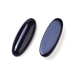天然石黒瑪瑙カボション  オーバル  染め＆加熱  22x8x4mm&nbsp;G-L510-15A-01