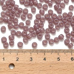 トーホー 6/0ラウンドビーズ  日本製シードビーズ  （1151)つの半透明の軽いアメジスト  4mm  穴：1.5mm  約7570個/ポンド&nbsp;SEED-TR06-1151