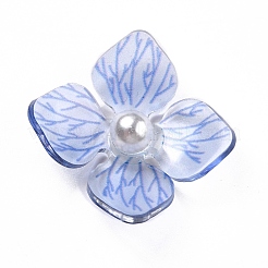 アクリルカボション  花  ランダムな色  16x15.5x5mm&nbsp;SACR-E002-16