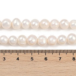 Natural Cultured Freshwater Pearl Beads Strands&nbsp;PEAR-I007-07X-06A