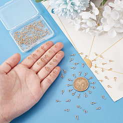 150Pcs Brass Screw Eye Pin Peg Bails&nbsp;KK-UN0002-46
