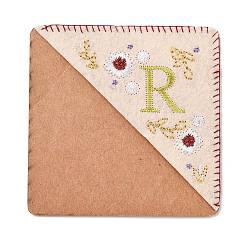 4Pcs Letter Personalized Hand Embroidered Corner Bookmarks&nbsp;JX587R