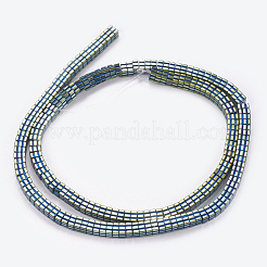 Electroplated Non-magnetic Synthetic Hematite Beads Strands&nbsp;G-P367-D