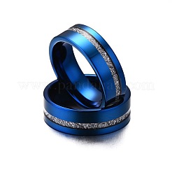 201 ステンレススチール指輪  ブルー  usサイズ8（18.1mm）&nbsp;FS-WGD6EBB-02