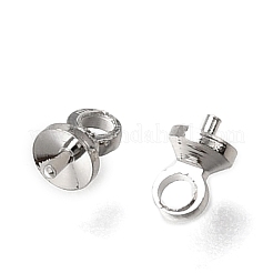 Brass Cup Pearl Peg Bails Pin Pendants&nbsp;KK-D110-04P