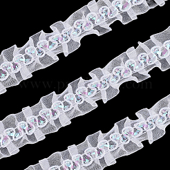 10M Polyester Wrinkle Lace Trim Ribbon&nbsp;OCOR-CY0002-30A