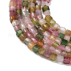 Natural Multicolor Tourmaline Beads Strands&nbsp;GG-CBA5A1A-B09-02