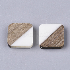 Resin & Walnut Wood Cabochons&nbsp;LS-RESI-S358-A-90G