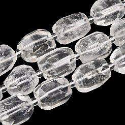 天然石クオーツクリスタルビーズ連売り  水晶  オーバル  13~19x11~15.5x11~14mm  穴：0.8~1.2mm  約17~23個/連  15.35''~15.75''（39~40センチメートル）&nbsp;G-Z147-E01-01