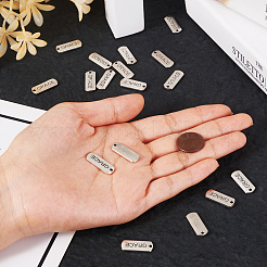 20Pcs Tibetan Style Alloy Rectangle Pendants&nbsp;TIBEP-TAG0001-01