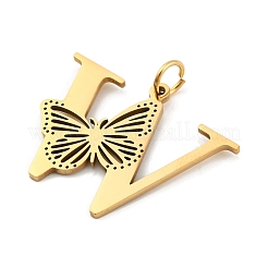 Ion Plating(IP) 201 Stainless Steel Pendants&nbsp;STAS-N103-184G-W