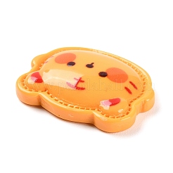 動物テーマの不透明樹脂カボション  ジュエリー作り  虎  19x25.5x6mm&nbsp;LS-RESI-E046-01B