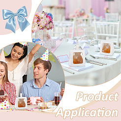 Cardboard Paper Cake Boxes with Plastic Visible Window and Handle&nbsp;CON-WH0117-04B