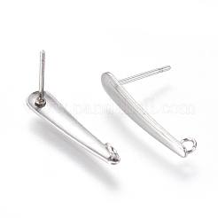 Non-Tarnish 304 Stainless Steel Ear Stud Components&nbsp;STAS-F222-036