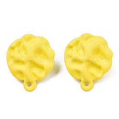 Spray Painted Iron Stud Earring Findings&nbsp;IFIN-N008-015D