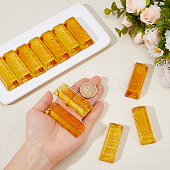 12Pcs Glass Ingots/Gold Bars Display Decorations&nbsp;DJEW-FH0001-40