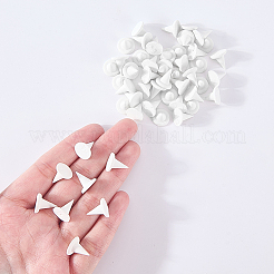 酸化アルミニウムセラミック耐火支持釘  陶器窯の釘  コーン  ホワイト  12x11mm  25個/セット&nbsp;DIY-WH0504-928A