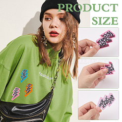 20Pcs 5 Colors Computerized Embroidery Cloth Iron on/Sew on Patches&nbsp;DIY-MA0006-83