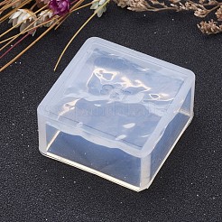 Diy用四角形シリコンモールド  レジン型  UVレジン用  エポキシ樹脂ジュエリー作り  ホワイト  36x36x17mm  インナーサイズ：30x30mm&nbsp;AJEW-P036-02