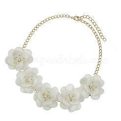 Flower Natural Shell Bib Necklaces for Women&nbsp;FS-WGF0490-01