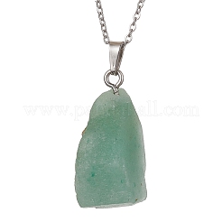 Natural Mixed Gemstone Nugget Pendant Necklaces&nbsp;NJEW-JN04507