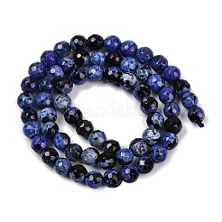 Natural Fire Crackle Agate Beads Strands&nbsp;G-C082-A01-32