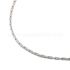 Adjustable Slider Brass Boston Link Chain Necklaces for Men Women&nbsp;NJEW-G160-12P
