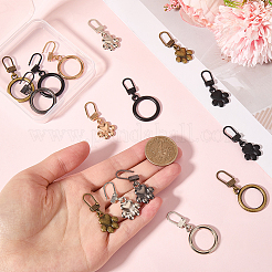 20Pcs 10 Styles Alloy Zipper Puller&nbsp;FIND-GF0007-97