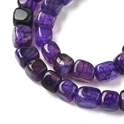 Natural Dragon Veins Agate(Dyed & Heated) Beads Strands&nbsp;G-G177-E19-03
