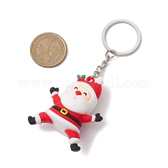 Christmas Theme PVC Plastic Pendant Keychains&nbsp;KEYC-JKC00935-01