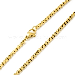 Stainless Steel Virgin Mary Pendant Necklace with Box Chains for Women&nbsp;NJEW-E066-01G