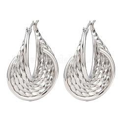 304 Stainless Steel Twist Ring Stud Earrings&nbsp;EJEW-P324-10P