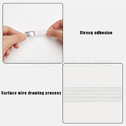 ペットエッジバンド  DIYテーブル用の粘着ベニヤエッジトリム  戸棚  家具  装飾トリム  銀  8x0.2mm  約50m /ロール&nbsp;DIY-WH20031-054A-02