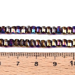 Electroplate Transparent Glass Beads Strands&nbsp;EGLA-N022-09A-B01