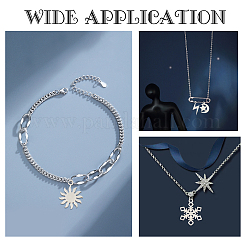 16Pcs 4 Style 201 Stainless Steel Pendants&nbsp;STAS-DC0001-69