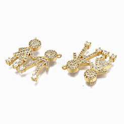 Brass Micro Pave Clear Cubic Zirconia Pendants&nbsp;LS-ZIRC-N039-160-NF