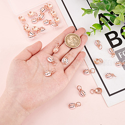 30Pcs Alloy Enamel Charms&nbsp;ENAM-SC0003-04