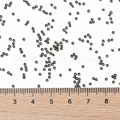 TOHOラウンドシードビーズ  日本製シードビーズ  （617)マットカラーダークオリーブ  15/0  1.5mm  穴：0.7mm  約3000個/10g&nbsp;X-SEED-TR15-0617