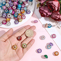 225Pcs 9 Colors Faceted Resin European Beads&nbsp;RESI-PA0001-19