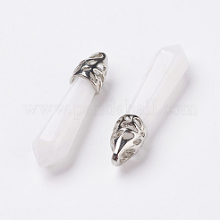 Natural White Jade Pointed Pendants&nbsp;LS-G-P309-13
